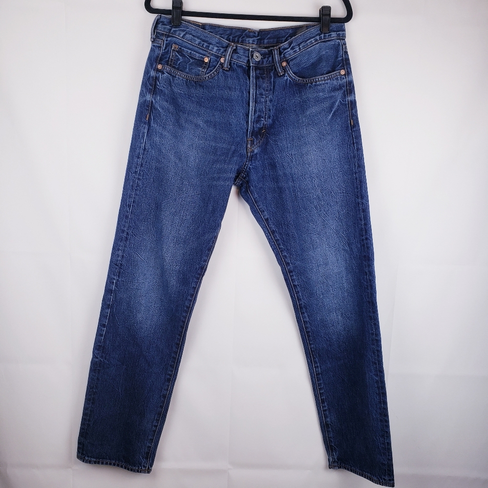 & Denim Mens Straight Coupe Droite Jeans Cotton